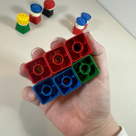 Duplo Lego Lot 11 Square Bottom Chunky Vintage Mini Figures People White Faces - Picture 6 of 6